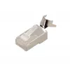 Conector RJ45 Extralink CAT6A FTP 8P8C, transparente, Conector/Conector hembra, 1 ud.