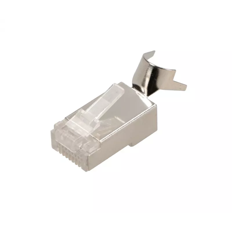 Conector RJ45 Extralink CAT6A FTP 8P8C, transparente, Conector/Conector hembra, 1 ud.
