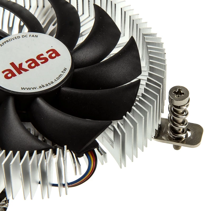 Akasa AK-CC7129BP01 disipador de CPU de perfil bajo, 75 mm, LGA775/LGA1156/LGA1155/LGA1150, aluminio