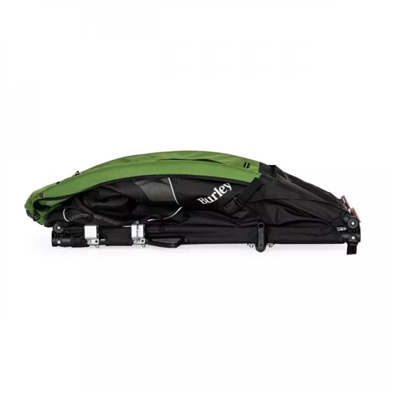 Transportín para perros BURLEY Tail Wagon BU-947108 — transportín blando para perros, negro/verde