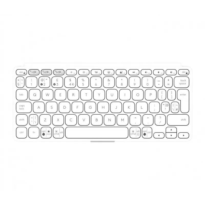 Logitech Keys-To-Go 2 Teclado Universal Bluetooth QWERTY US International Blanco