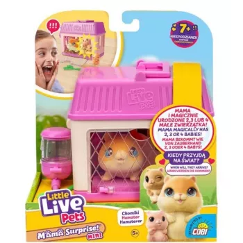 Juguete interactivo Cobi Little Live Pets Mama Surprise Mini Hamster MO-26626, pequeña figura coleccionable