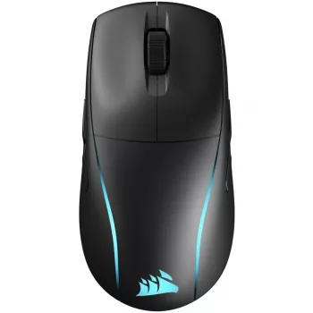 Ratón gaming CORSAIR M75 – negro, superficie monocroma, peso 0,089 kg