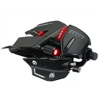 Ratón gaming MadCatz R.A.T. 8+ — Diestro, óptico, 16000 DPI, 11 botones, USB Type-A, 145 g
