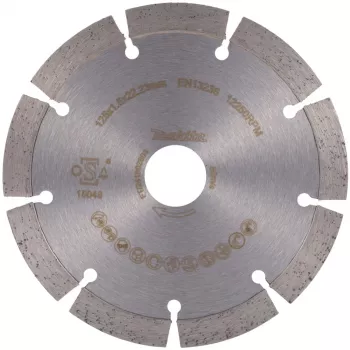 Disco de corte de diamante Makita D-80086 125 mm de diámetro 22,23 mm de taladro