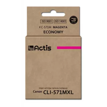 Tóner ACTIS KC-571M compatible con Canon, magenta, 12 ml, rendimiento estándar, pack individual