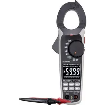 Pinza amperimétrica VOLTCRAFT VC-533 digital CAT III 600 V visualización (cuentas): 6000 (VC-8466770)