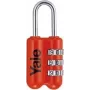 Candado YALE YP2/23/128/1R 23 mm rojo con combinación (YP2/23/128/1R)