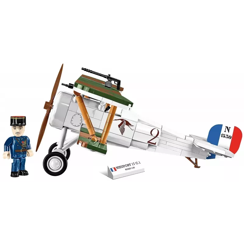 Set de construcción Cobi Blocks Nieuport 17 C.1 277 piezas — maqueta de avión, set de bloques coleccionable