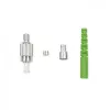 Conector de fibra óptica FC/APC Qoltec 54443 Monomodo Verde Plata Amarillo
