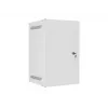 Lanberg WF10-2309-00S Armario rack de pared de 10 pulgadas 9U, gris, puerta metálica, 280x310 mm