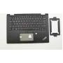 Lenovo 02HL518 Cubierta superior con teclado, distribución alemana, negro