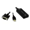 Adaptador de cable de vídeo LogiLink CV0060 negro