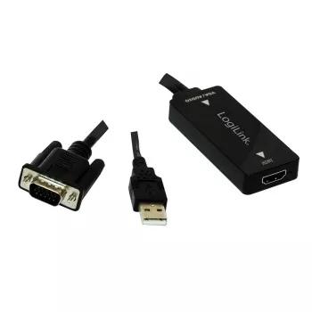 Adaptador de cable de vídeo LogiLink CV0060 negro