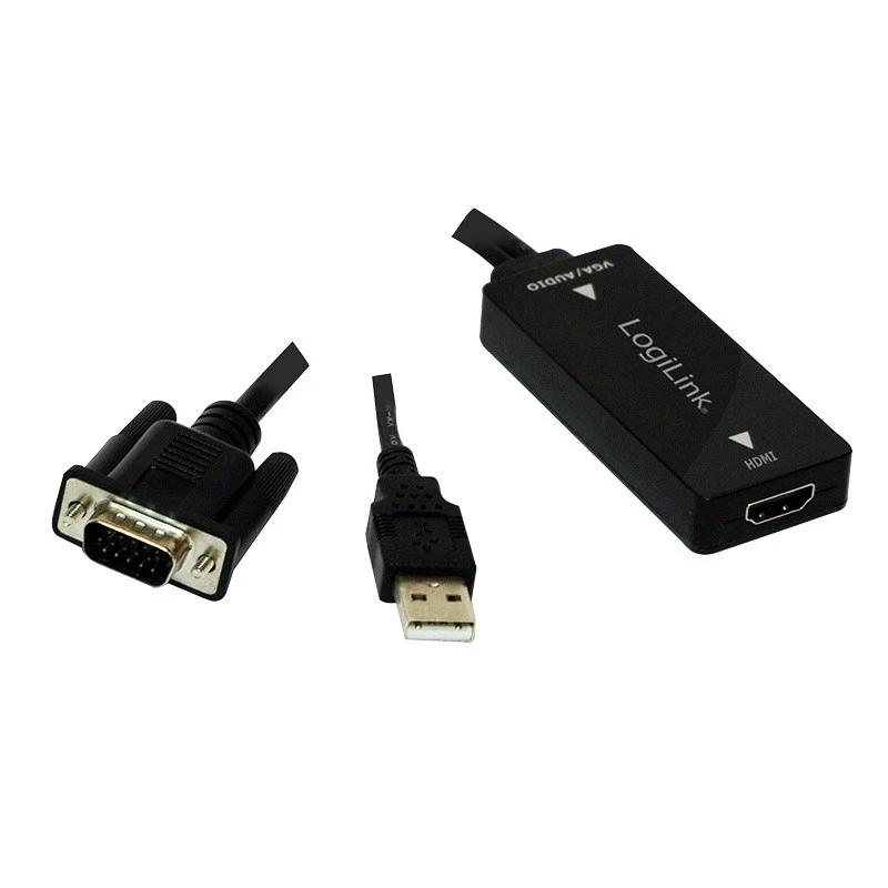 Adaptador de cable de vídeo LogiLink CV0060 negro