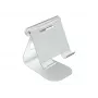 TERRATEC iTab M - Soporte para smartphone / tablet - Aluminio - Plata - Tamaño de pantalla: 8,8-25 cm (3.5-10) - Soporte de mesa (219728)