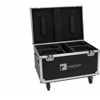 Flightcase Roadinger EYE-740 MK2 con ruedas – maletín de transporte Roadinger para técnica de iluminación/control