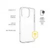 Cubierta trasera FIXED AntiUV para Apple iPhone 16 Pro Max, TPU transparente