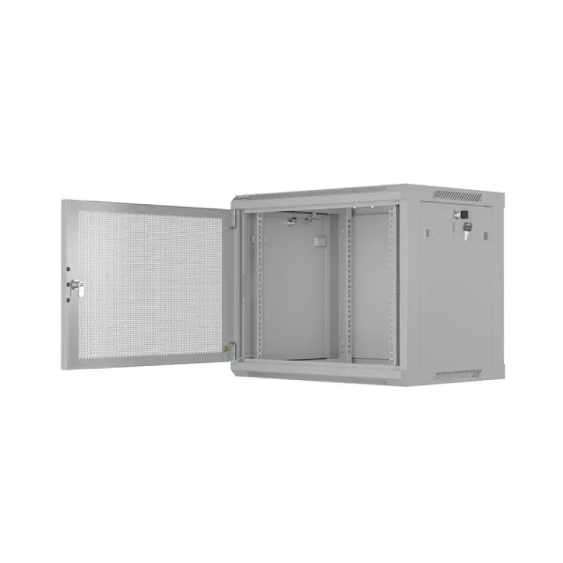 Armario rack de pared 19 9U 600X 450 gris perforado