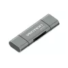 Lector de tarjetas multifunción USB3.0 Vention gris metal