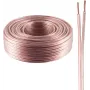 Cable de altavoz ShiverPeaks BASIC-S 2x0,75 mm² transparente CCA 100 m