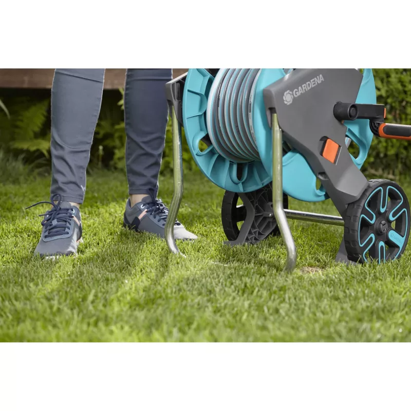Enrollador con carro Gardena AquaRoll M