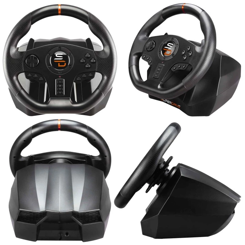 Volante + pedales gaming Subsonic SA5595-PC negro USB