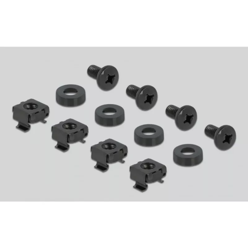 DeLOCK - Placa de guiado de cables para armario eléctrico - Negro - 2U - 48,3 cm (19) (66553)
