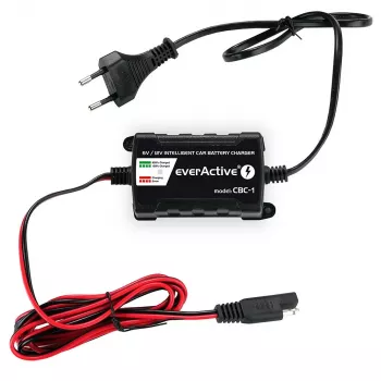 Cargador de batería de coche everActive CBC1 6V/12V
