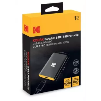 SSD portátil Kodak X210 S 3.2 Gen2 1TB EKSSD1TX210SK