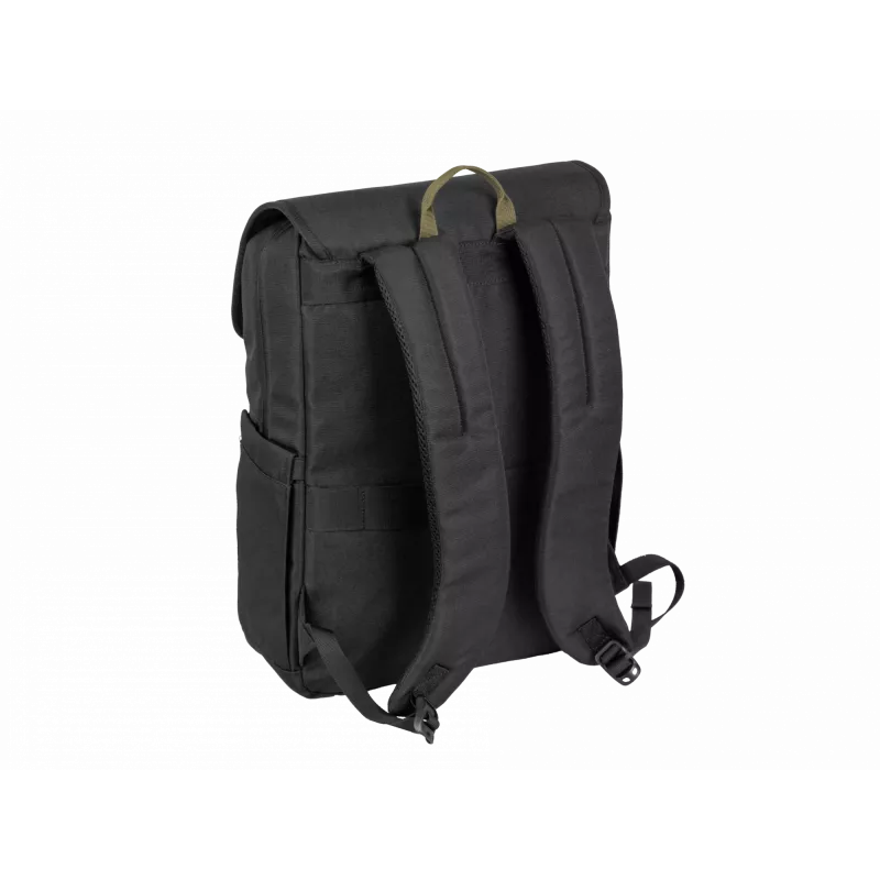 NATEC Niala NTO-2239 mochila para portátil de 39,6 cm (15,6 pulgadas), 18 L, resistente a salpicaduras, poliéster reciclado, negro/verde oscuro
