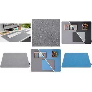 Alfombrilla de ratón sigel SA203 Eyestyle azul claro/gris oscuro, base antideslizante, superficie de tela