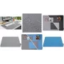 Alfombrilla de ratón sigel SA203 Eyestyle azul claro/gris oscuro, base antideslizante, superficie de tela