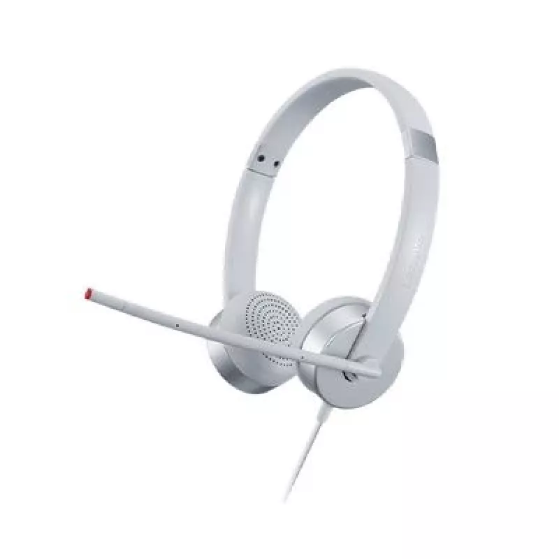 Lenovo 100 Auriculares estéreo analógicos Oficina/Call center Plata