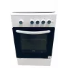 Cocina de gas MPM MPM-54-KGF-21, placa de 4 fuegos, 60 cm, gas, blanca, clase de eficiencia energética A