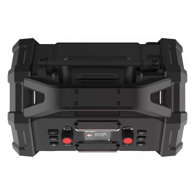 Radio de obra portátil PerfectPro ROCKTAGON 18V — radio de obra a batería
