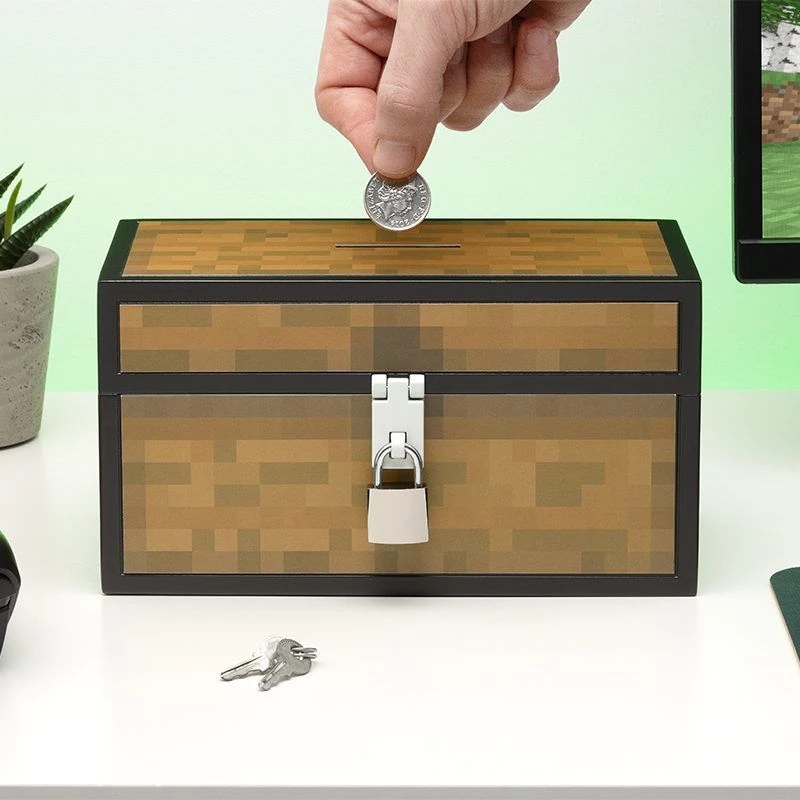 Hucha Paladone Minecraft diseño cofre PP13601MCF para niños y fans
