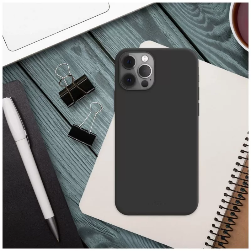 Funda trasera de goma Fixed Story para Samsung Galaxy A17 4G/5G, negra