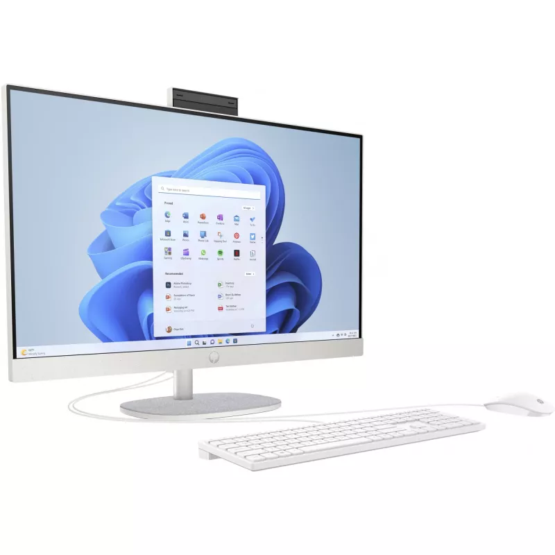 HP 27-cr0007ng - Todo en uno (solución completa) - Ryzen 5 7520U / 2,8 GHz - RAM 16GB - SSD 512GB - NVMe - Radeon Graphics - 1GbE, Bluetooth 5,3, Wi-Fi 6 - WLAN: 802,11a/b/g/n/ac/ax