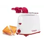 Tostadora Beper P101TOS100 2 rebanadas diseño compacto, carcasa de acero inoxidable, tostado regulable