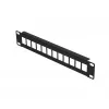 Patch panel Extralink 12 puertos UTP 10 pulgadas carcasa metálica, negro