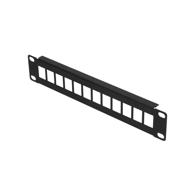Patch panel Extralink 12 puertos UTP 10 pulgadas carcasa metálica, negro
