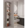 Armario alto de baño e shop Nel II crema – unidad de almacenamiento vertical, armario de baño independiente