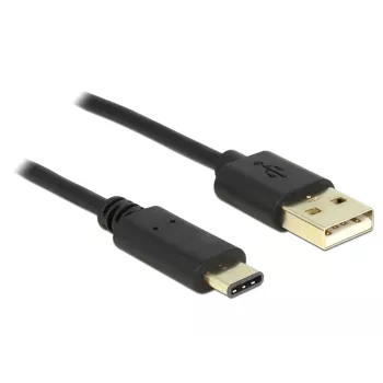 Cable USB DeLOCK 2m USB2.0-A/USB2.0-C Negro
