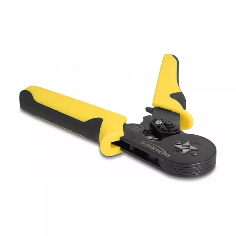 Alicates de crimpar DeLOCK 90558 negro amarillo