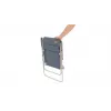 Silla de camping Outwell Blackpool Ocean Blue — silla plegable de 2 patas, carga máx. 120 kg, 3,3 kg, 55 cm de ancho