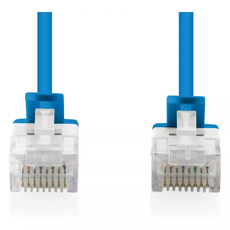 Cable de red DIGITUS CAT 6 U-UTP fino, 5 m, azul, pack de 10