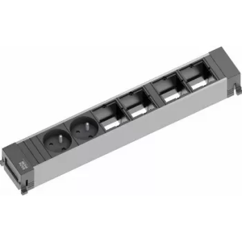 Bachmann POWER FRAME alargador de corriente 0,2 m 2 tomas AC interior Negro