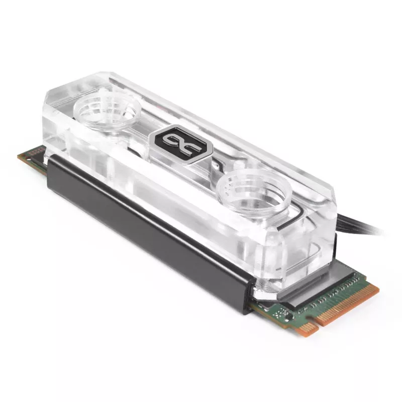 Refrigerador de agua para SSD Alphacool HDX Apex M.2 2280, Acrílico aRGB