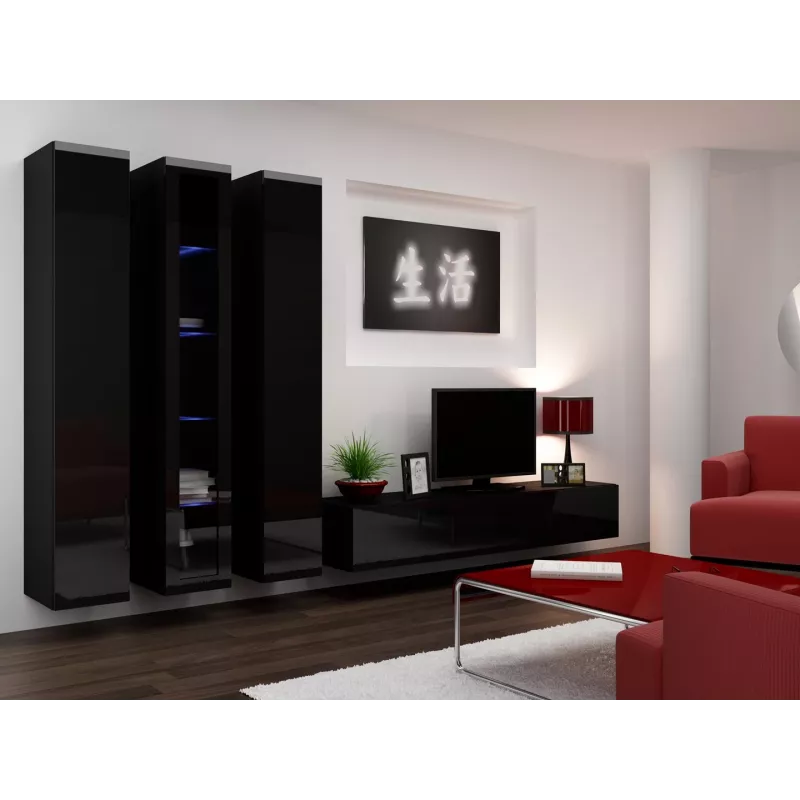 Soporte de TV Cama VIGO '180' 30/180/40 negro/negro brillante
